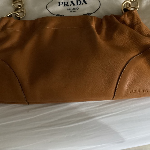 Prada Orange Leather Shoulder Bag - Picture 2 of 3